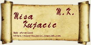 Miša Kujačić vizit kartica